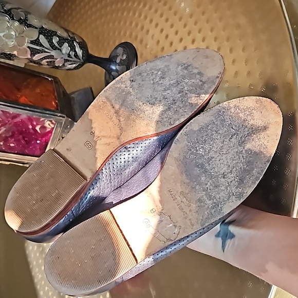 Vintage leather lace up flats shoes - Picture 12 of 14